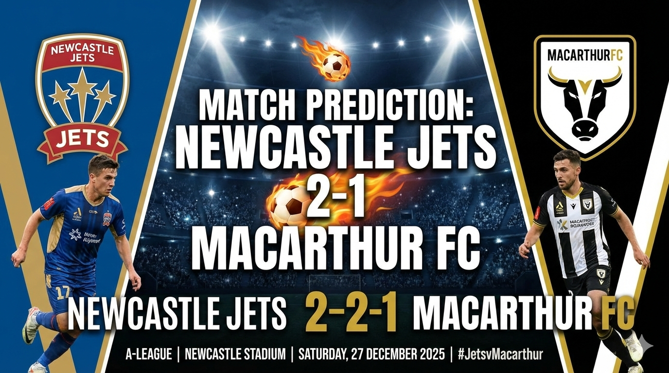 Newcastle Jets vs Macarthur FC Prediction: A-League Match Preview – 26 Dec 2025