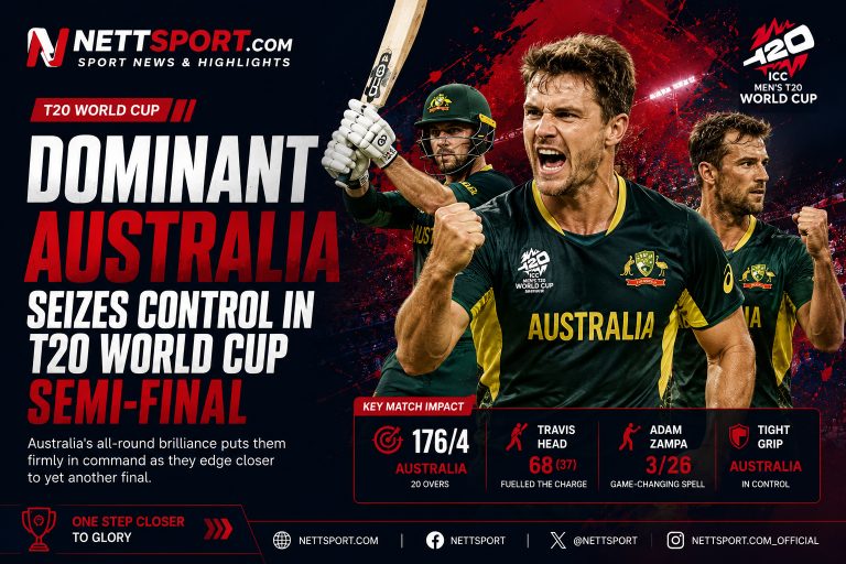 Dominant Australia Seizes Control in T20 World Cup Semi-Final