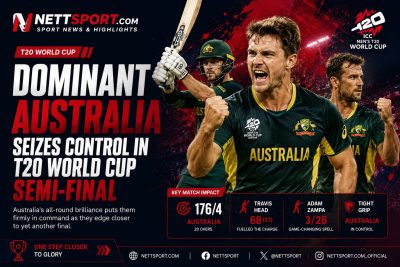 Dominant Australia Seizes Control in T20 World Cup Semi-Final