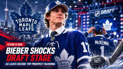 Bieber Shocks Draft Stage as Leafs Secure Top Prospect McKenna