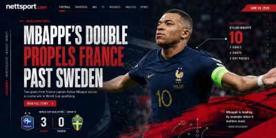 Mbappe's Double Propels France Past Sweden, Eyes Messi Records
