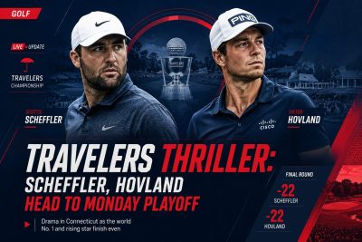 Travelers Thriller: Scheffler, Hovland Head to Monday Playoff