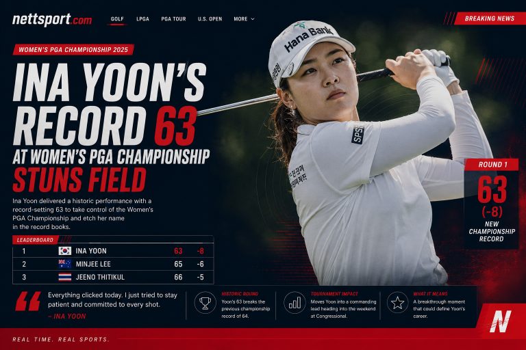 Ina Yoon's Record 63 at Women's PGA Championship Stuns Field