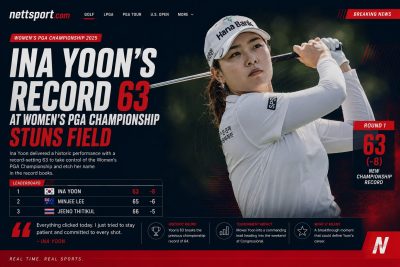 Ina Yoon's Record 63 at Women's PGA Championship Stuns Field