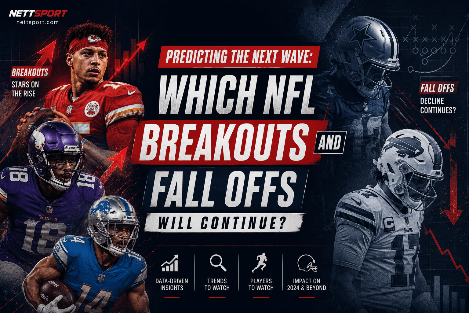 NFL breakouts and fall offs