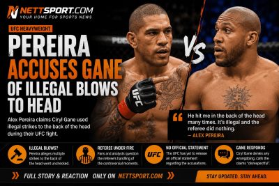 Pereira accuses Gane of illegal blows to head