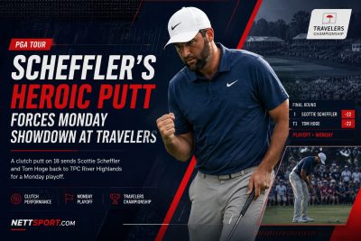 Scheffler's Heroic Putt Forces Monday Showdown at Travelers