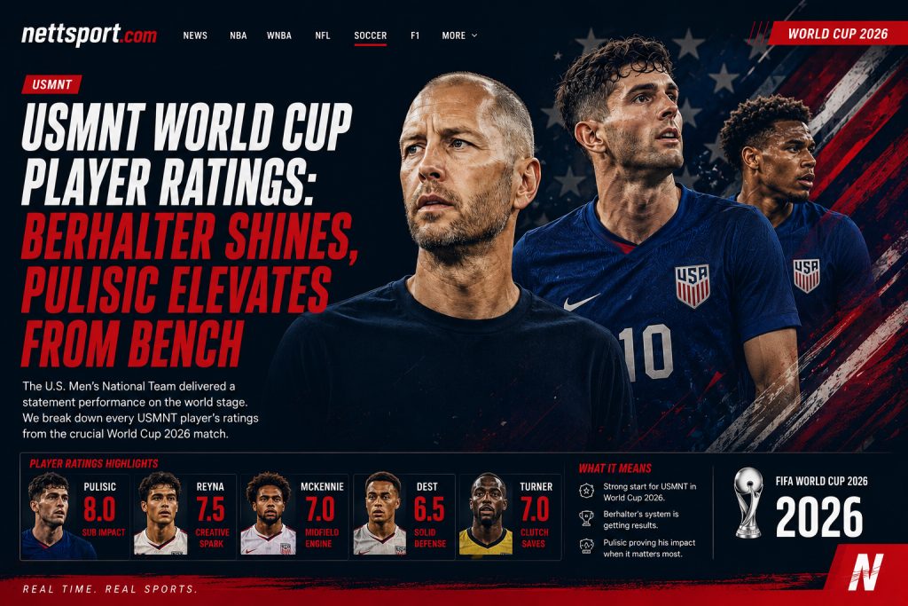 USMNT World Cup Player Ratings: Berhalter Shines, Pulisic Elevates from Bench