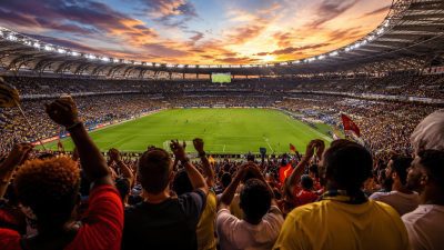 soccer stadium crowd