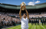 tennis trophy grass