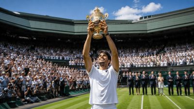 tennis trophy grass