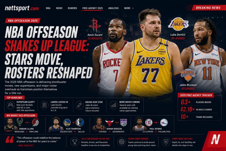 NBA Offseason Shakes Up League: Stars Move, Rosters Reshaped