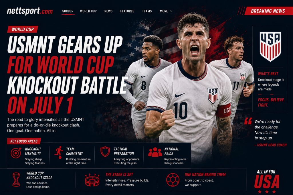 USMNT Gears Up for World Cup Knockout Battle on July 1