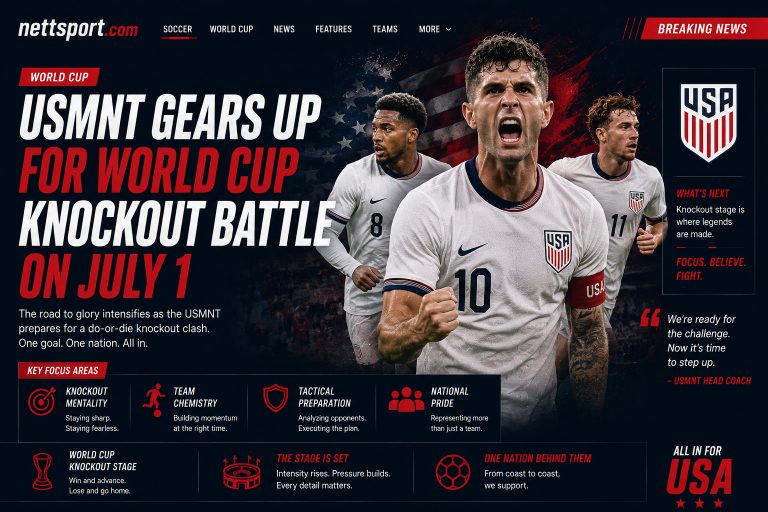 USMNT Gears Up for World Cup Knockout Battle on July 1