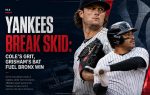 Yankees Break Skid Cole's Grit, Grisham's Bat Fuel Bronx Win