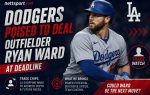 Dodgers Poised to Deal Outfielder Ryan Ward at Deadline