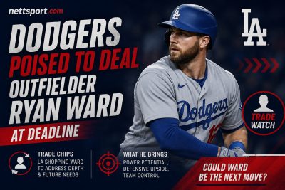 Dodgers Poised to Deal Outfielder Ryan Ward at Deadline