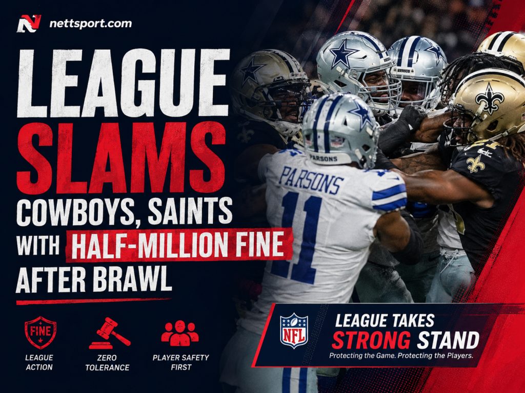 League Slams Cowboys, Saints with Half-Million Fine After Brawl