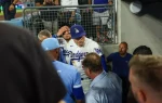 Dugout Drama: Freeman Escapes Serious Harm in Scary Tumble