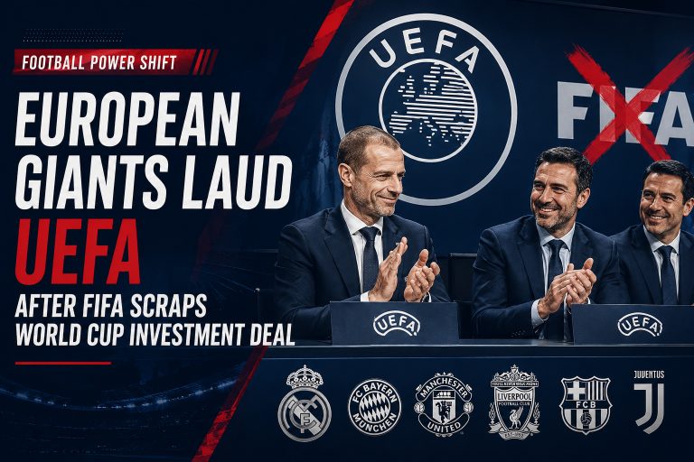 European Giants Laud UEFA After FIFA Scraps World Cup Investment Deal