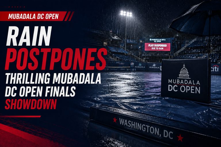 Rain Postpones Thrilling Mubadala DC Open Finals Showdown