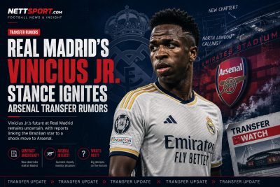 Real Madrid's Vinicius Jr. Stance Ignites Arsenal Transfer Rumors