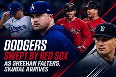 Dodgers Swept by Red Sox as Sheehan Falters, Skubal Arrives