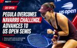 Pegula Overcomes Navarro Challenge, Advances to US Open Semis