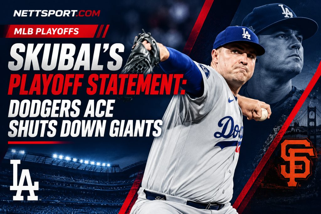 Skubal's Playoff Statement: Dodgers Ace Shuts Down Giants